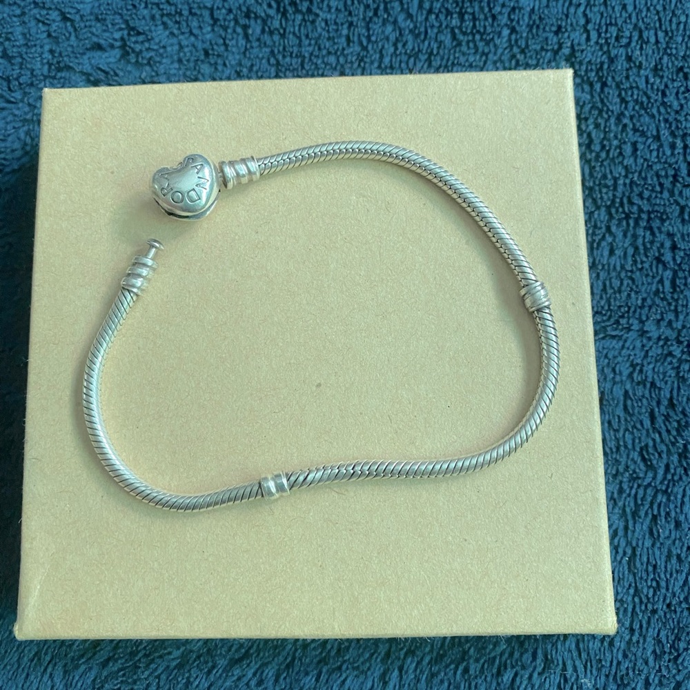 Authentic Pandora Bracelet Heart Clasp